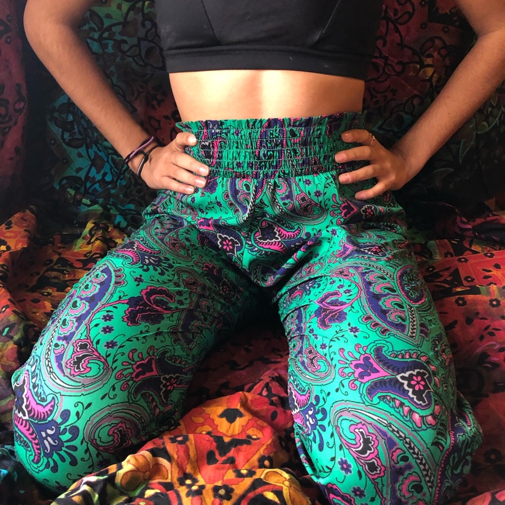 Aerie Paisley Fabric Pants